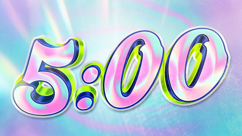 Retro Pastel Halftone Party Countdown